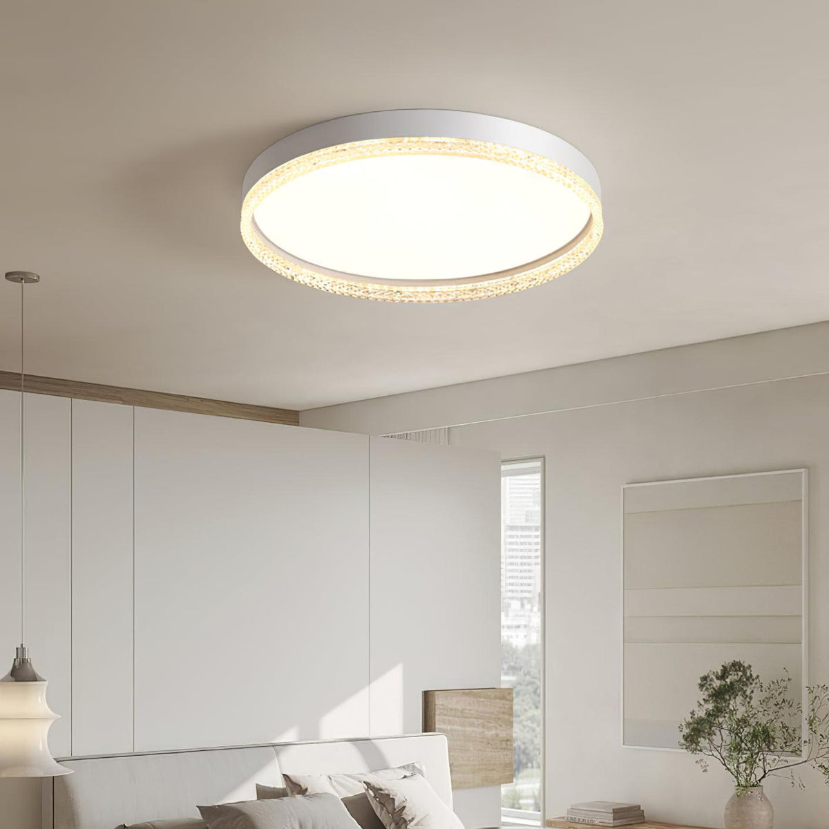 Lampa sufitowa Velorise minimalistyczna biała