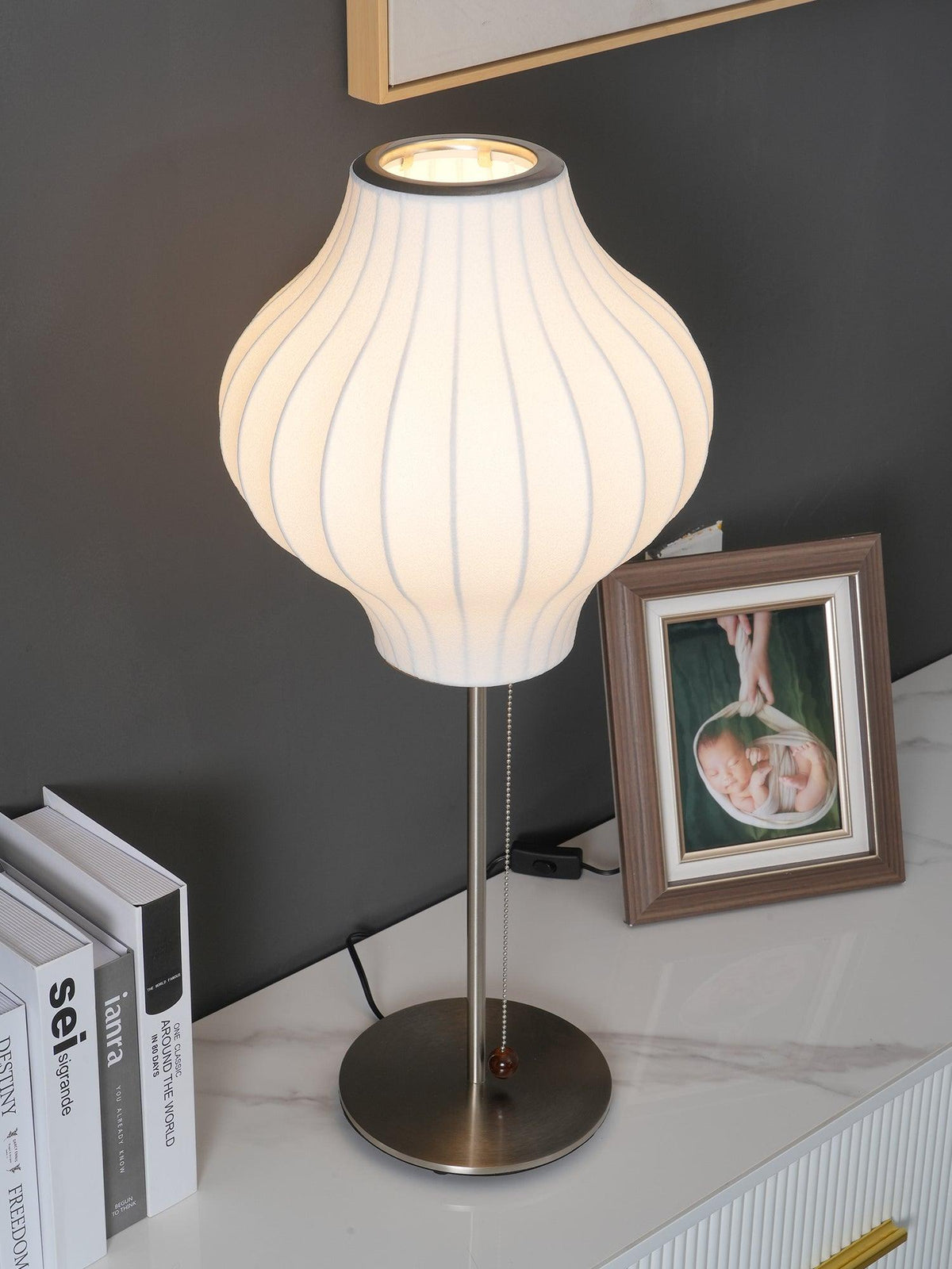 Lampa stołowa Solisive ze stali artystyczna