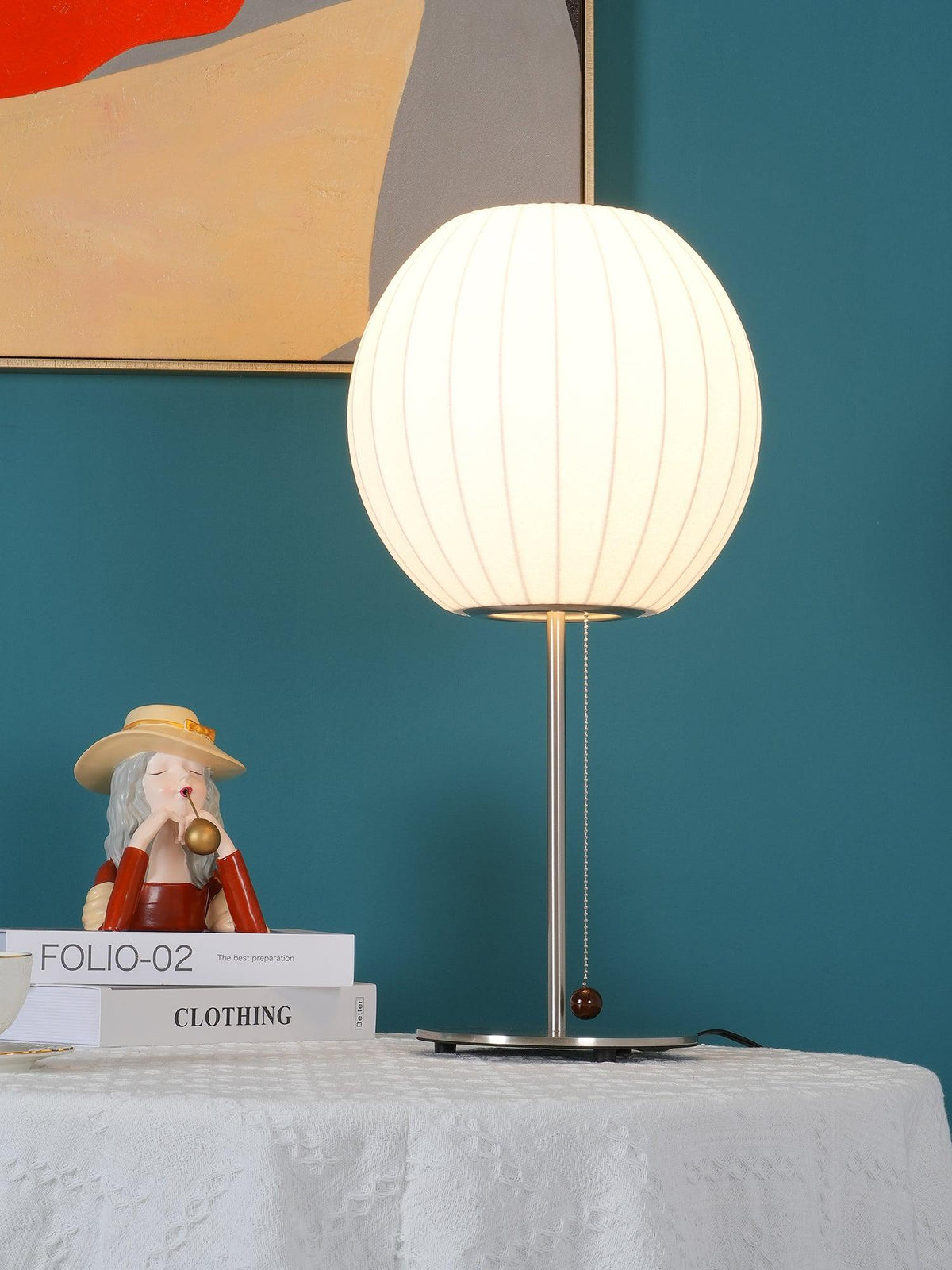Lampa stołowa Solisive ze stali artystyczna