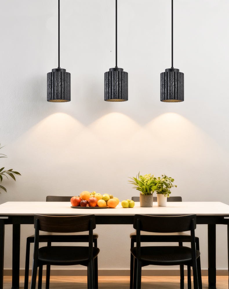 Hirb Ridge czarny Travertyn lampa wisząca