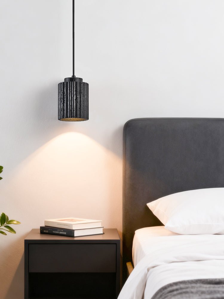 Hirb Ridge czarny Travertyn lampa wisząca