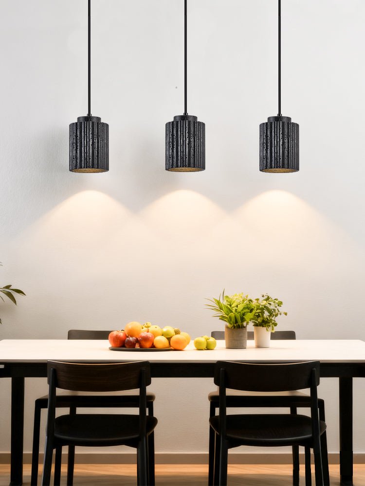 Hirb Ridge czarny Travertyn lampa wisząca