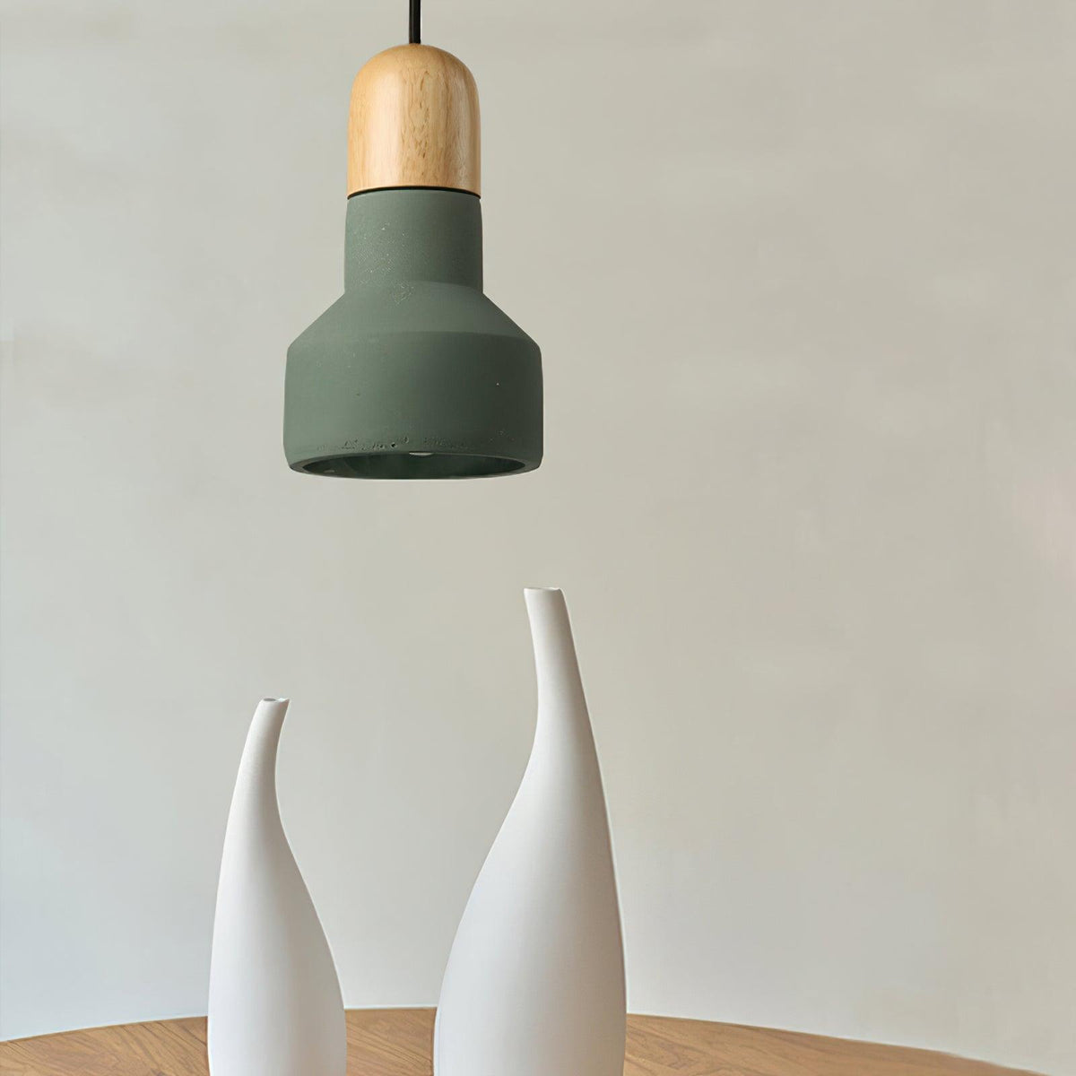 Trio rustykalna lampa wisząca z drewna