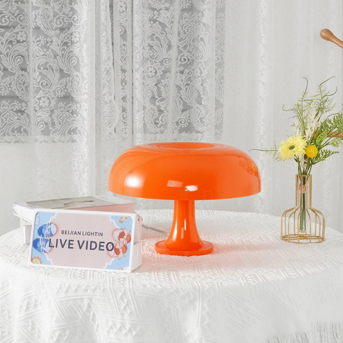 Orelielia zabawna retro lampa stołowa
