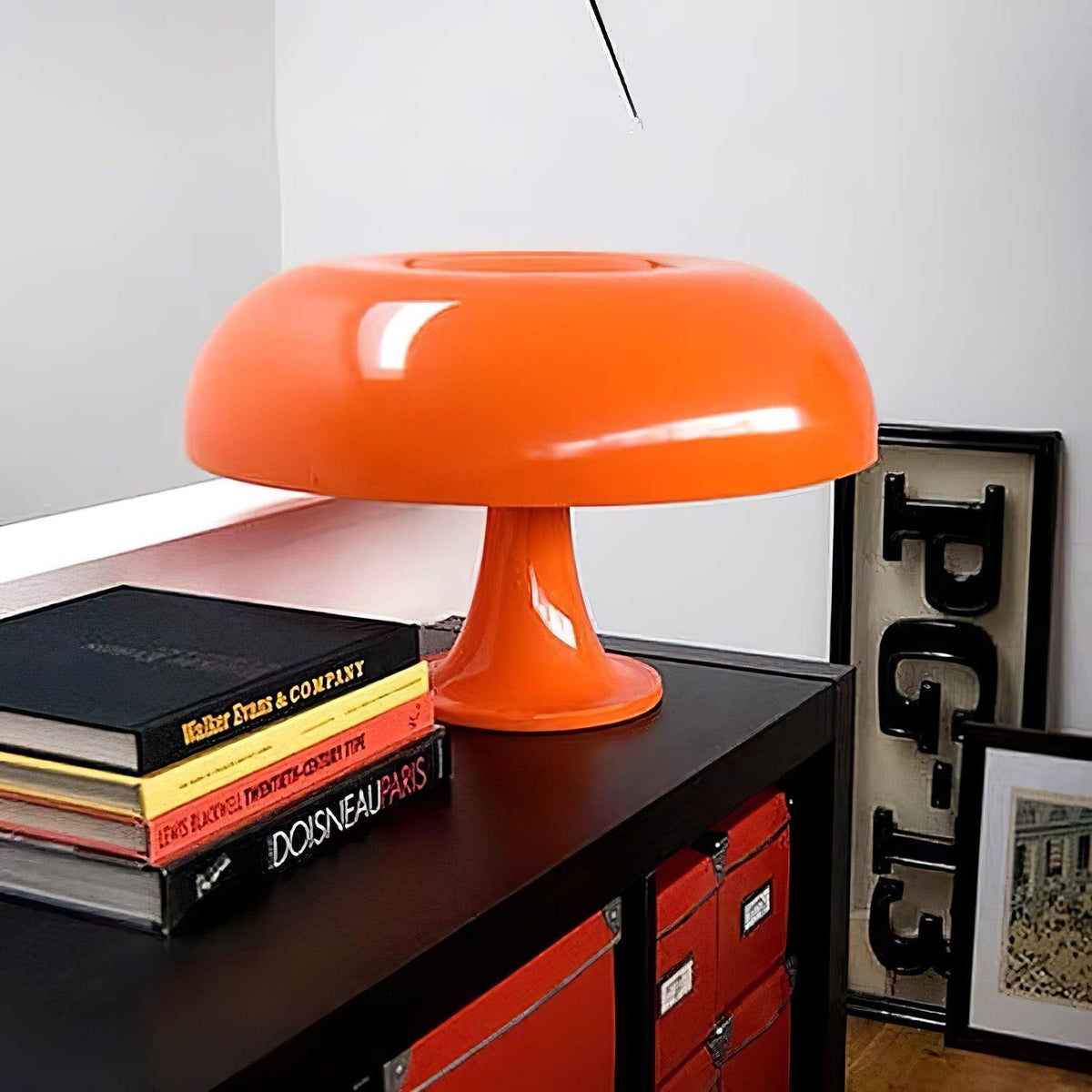 Orelielia zabawna retro lampa stołowa