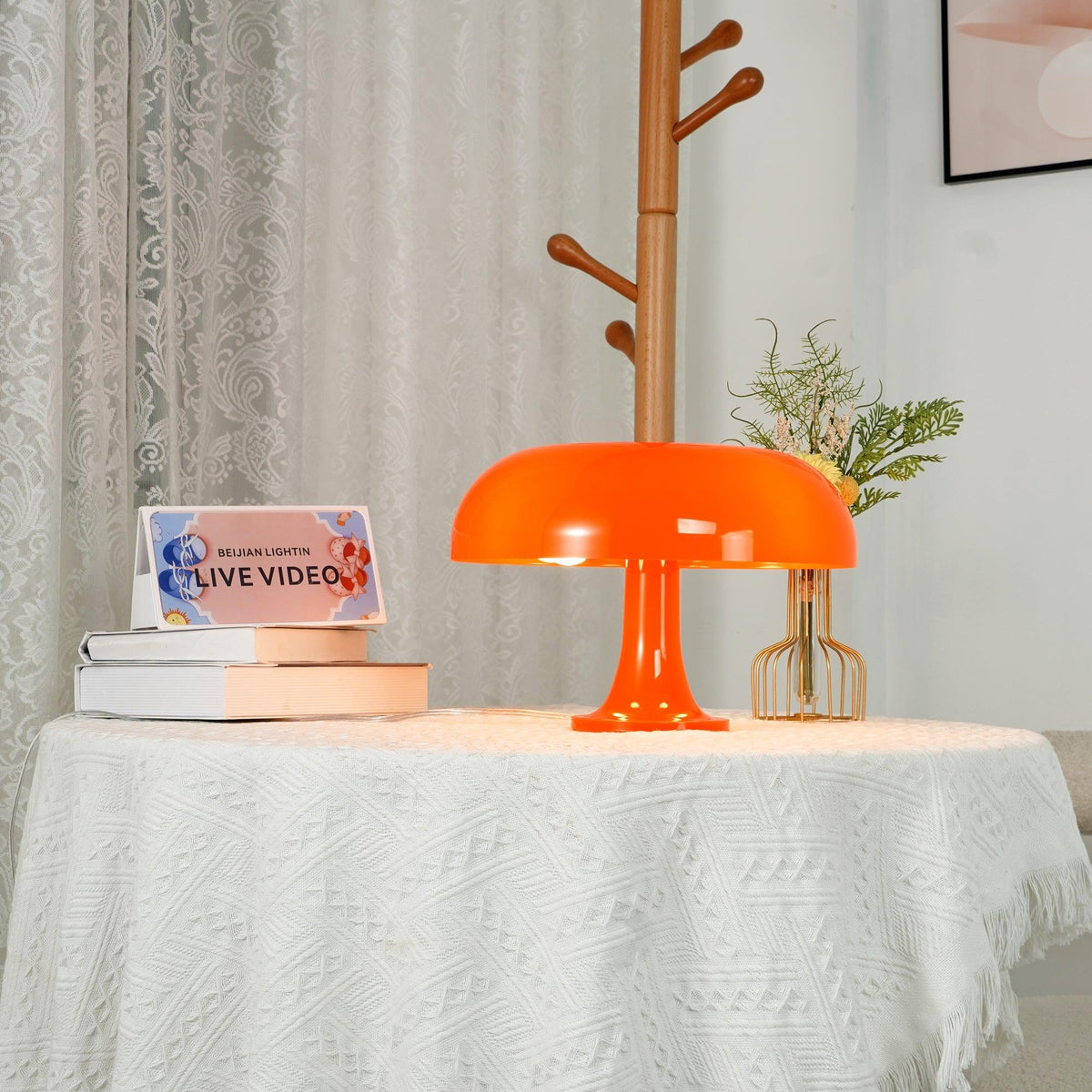 Orelielia zabawna retro lampa stołowa