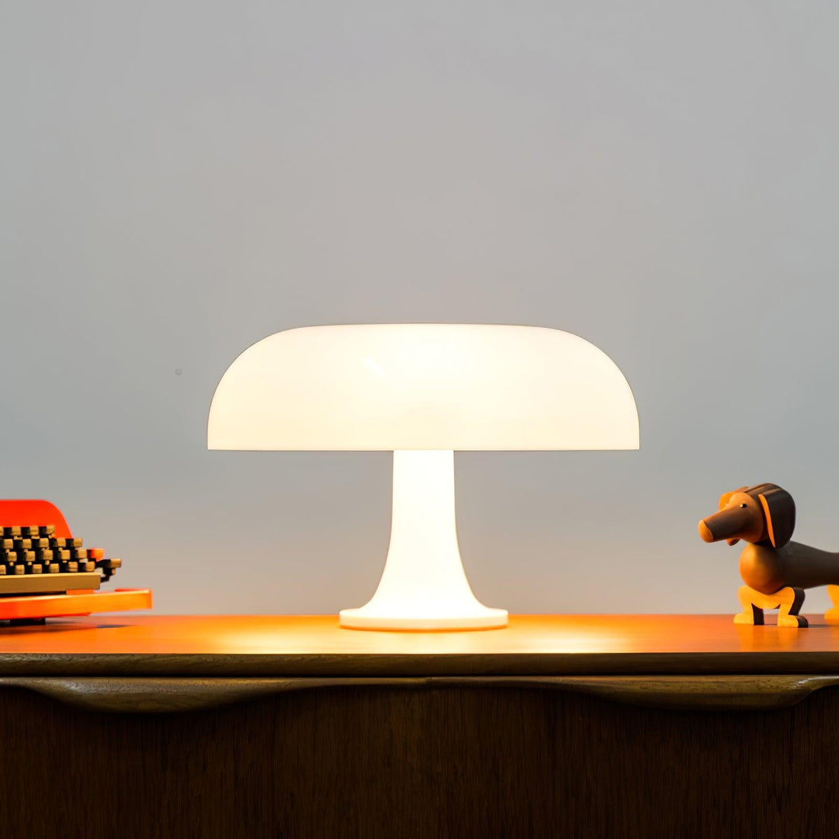 Orelielia zabawna retro lampa stołowa