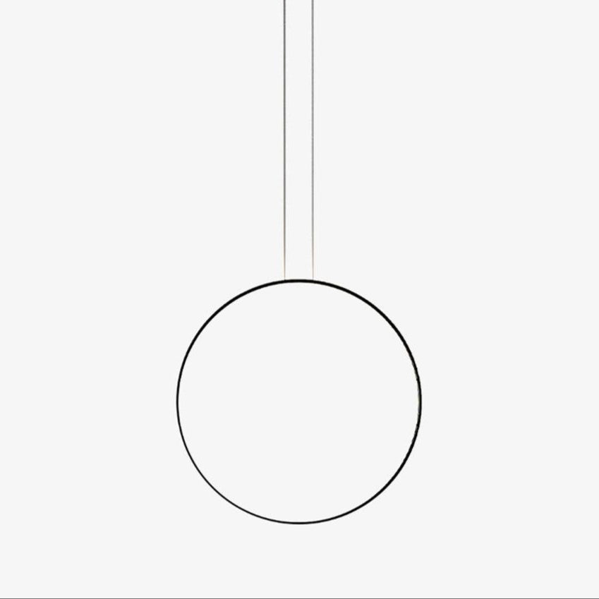 Ryker minimalistyczna lampa wisząca w kształcie koła