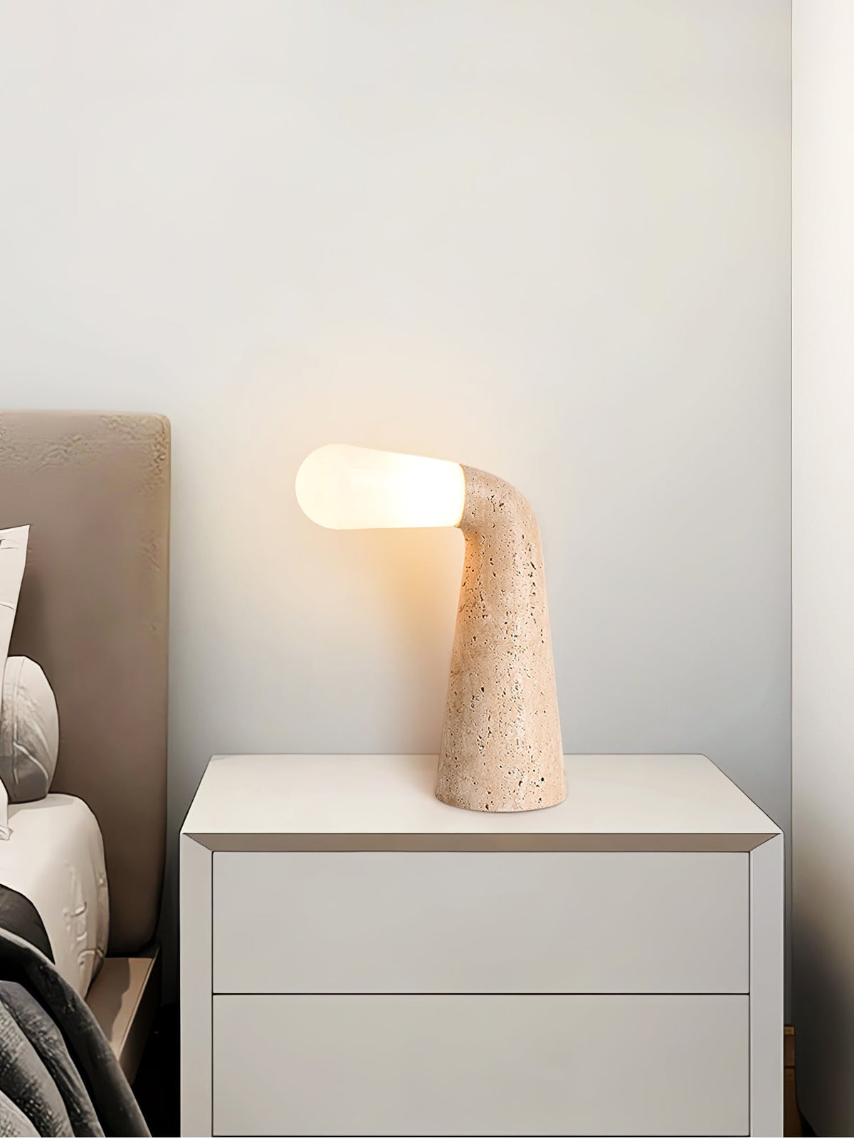 Lampa stołowa Noreette Travertine