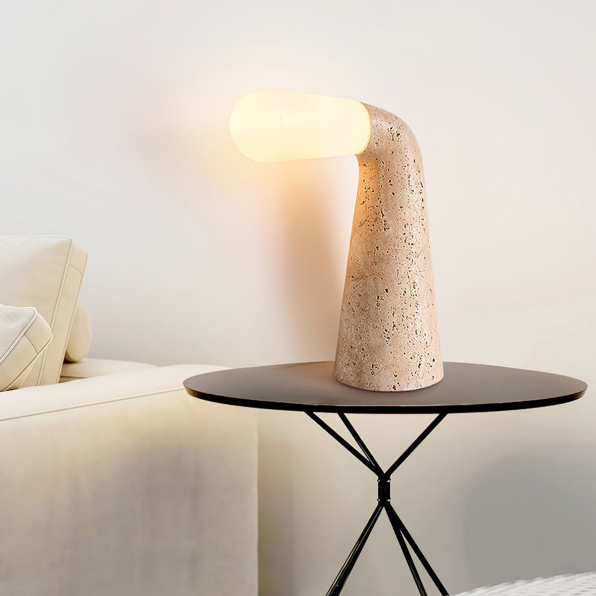 Lampa stołowa Noreette Travertine