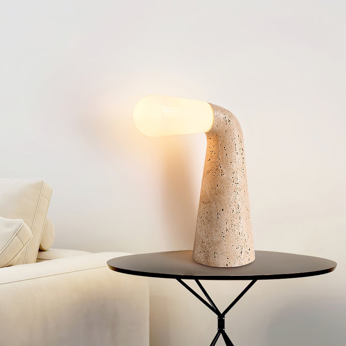 Lampa stołowa Noreette Travertine