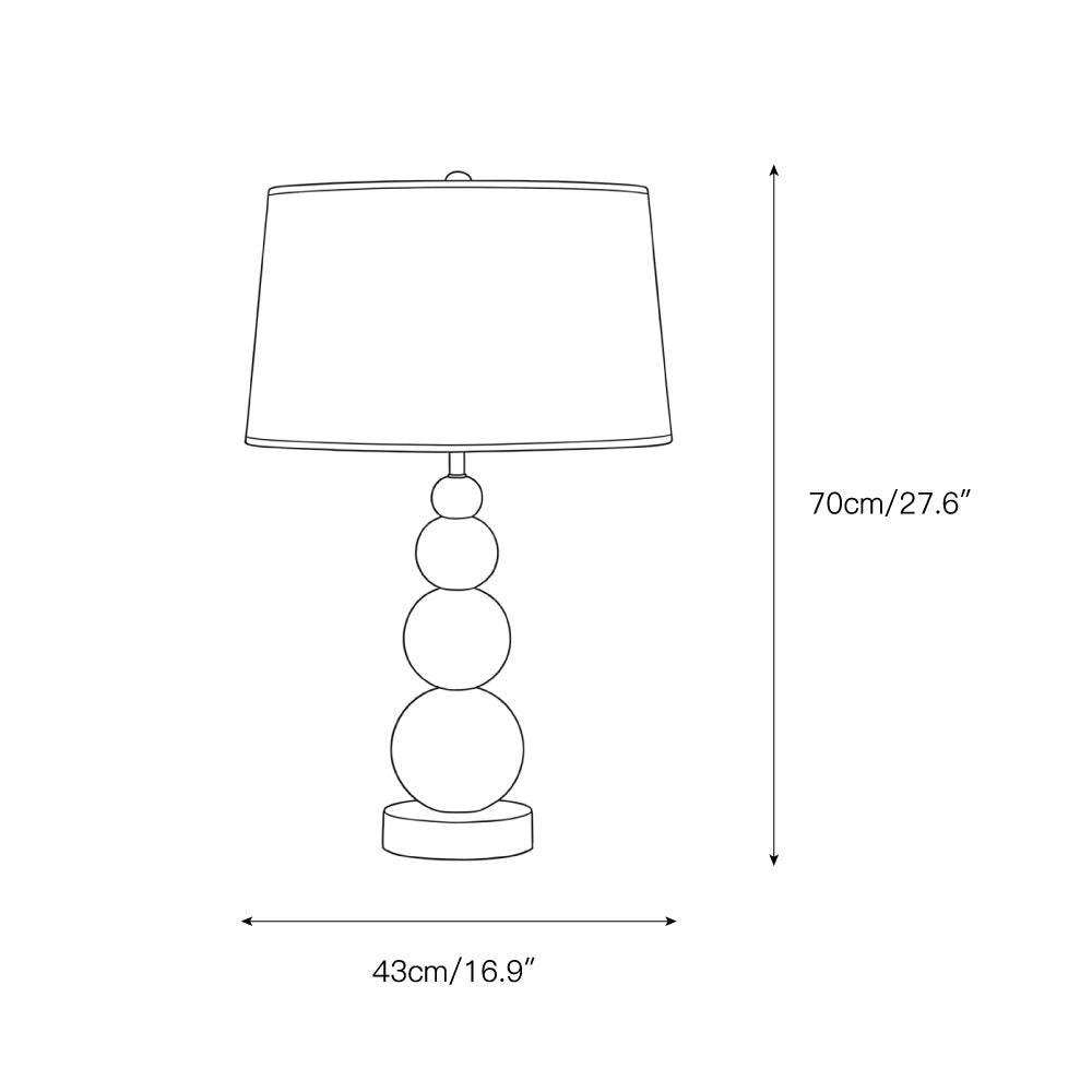 Lampa stołowa Velior z kamienia trawertynowego