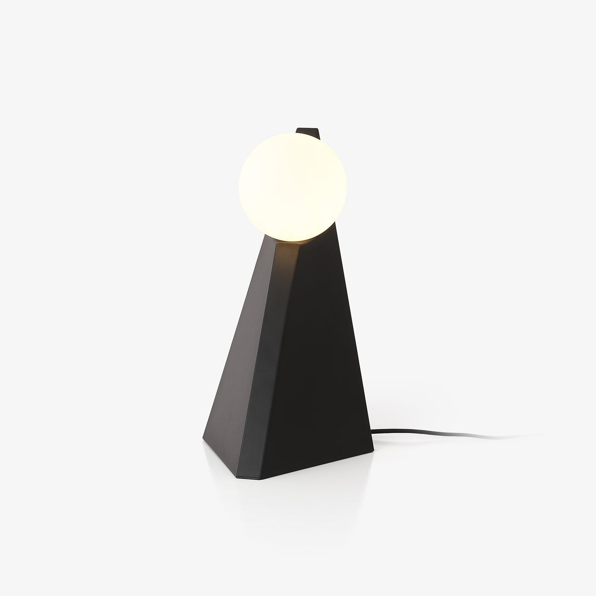 Nixie geometryczna lampa stołowa ze szkła