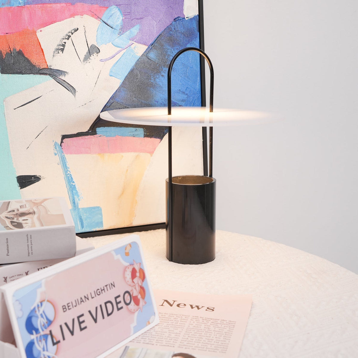 Hattie nowoczesna lampa stołowa