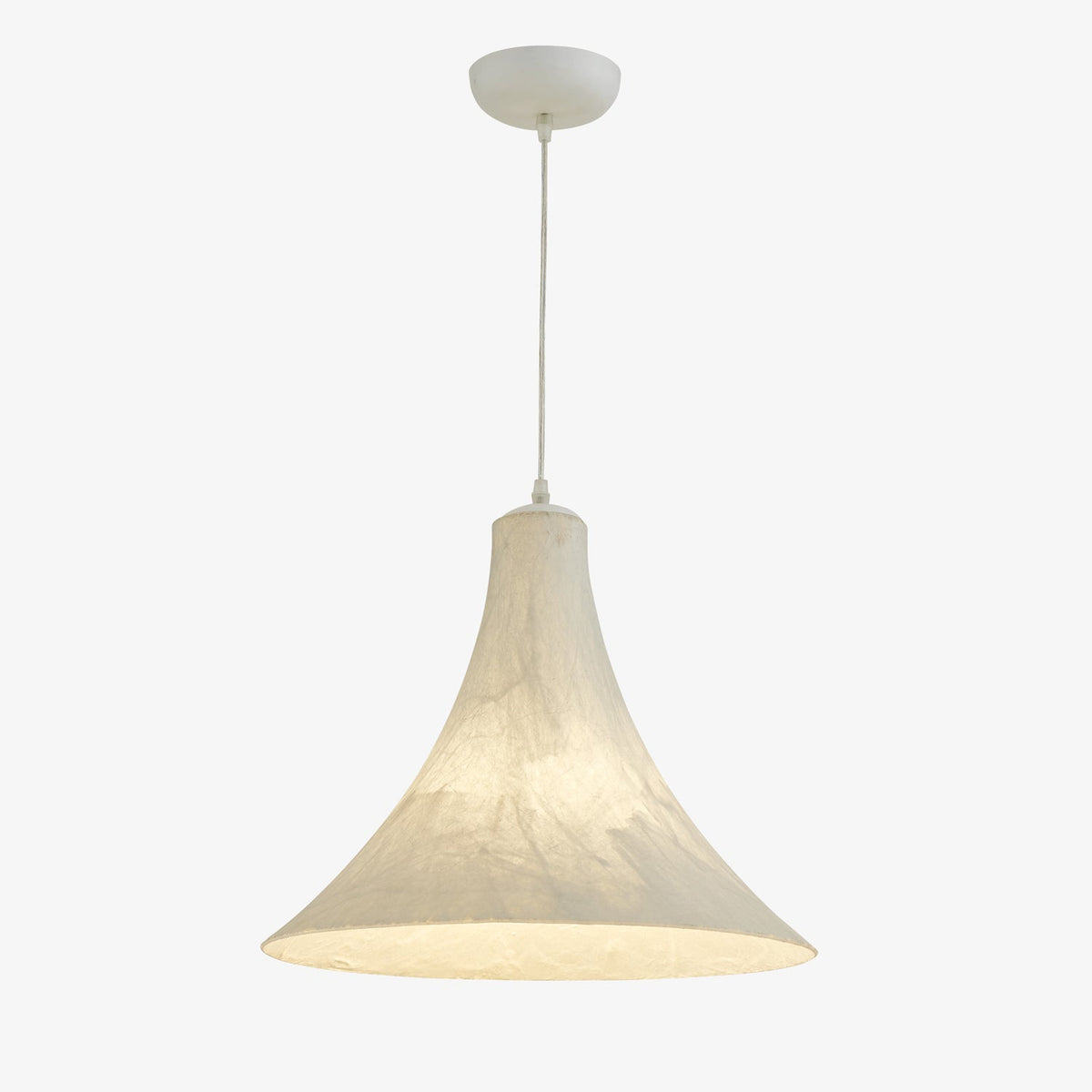 Abbotswell nowoczesna minimalistyczna lampa wisząca ze szkła naturalnego