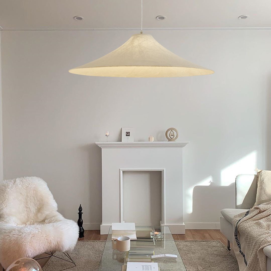 Abbotswell nowoczesna minimalistyczna lampa wisząca ze szkła naturalnego