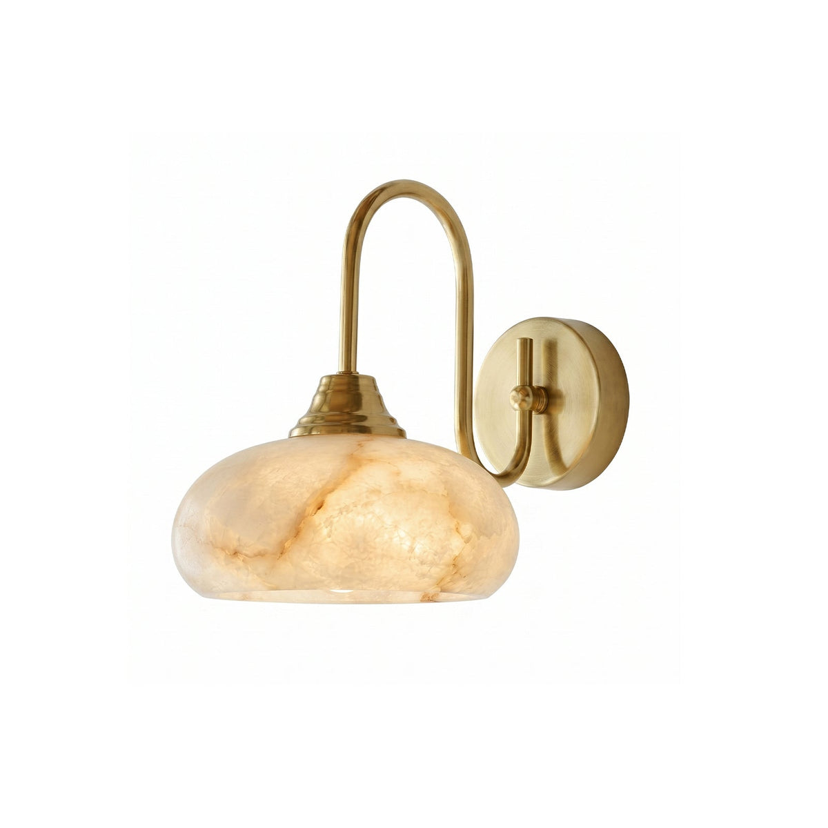 Orelenelia kinkiet miedź alabaster