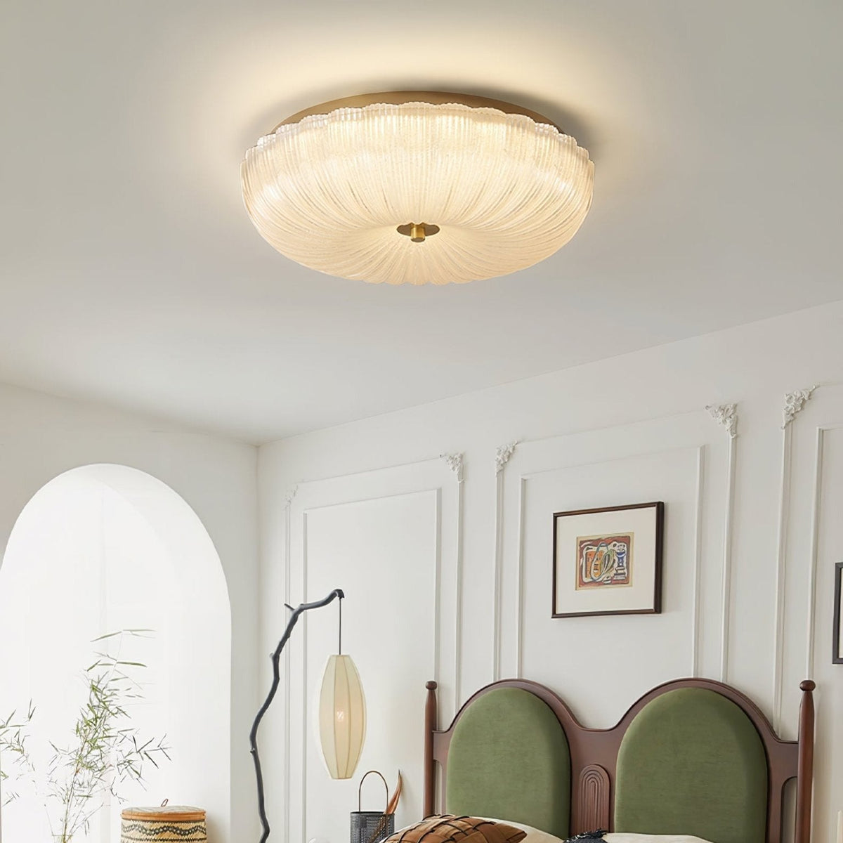 Halo lampa sufitowa Ripple ze szkła