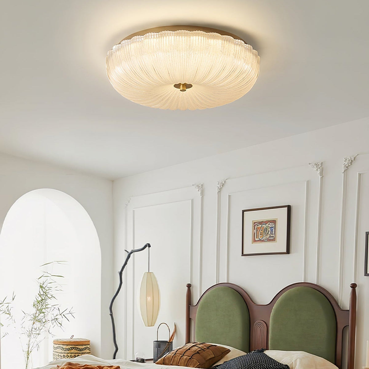 Halo lampa sufitowa Ripple ze szkła