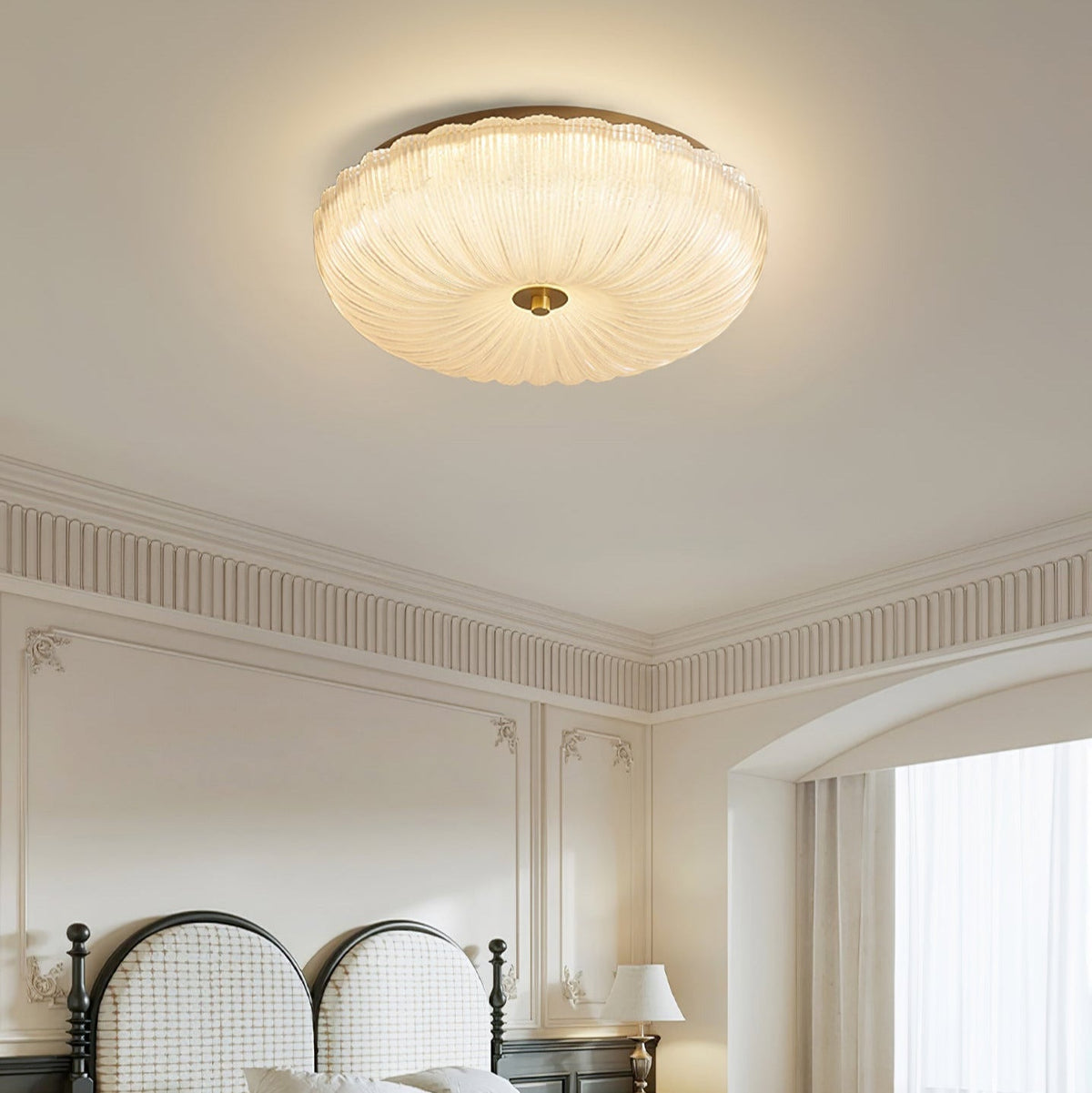 Halo lampa sufitowa Ripple ze szkła