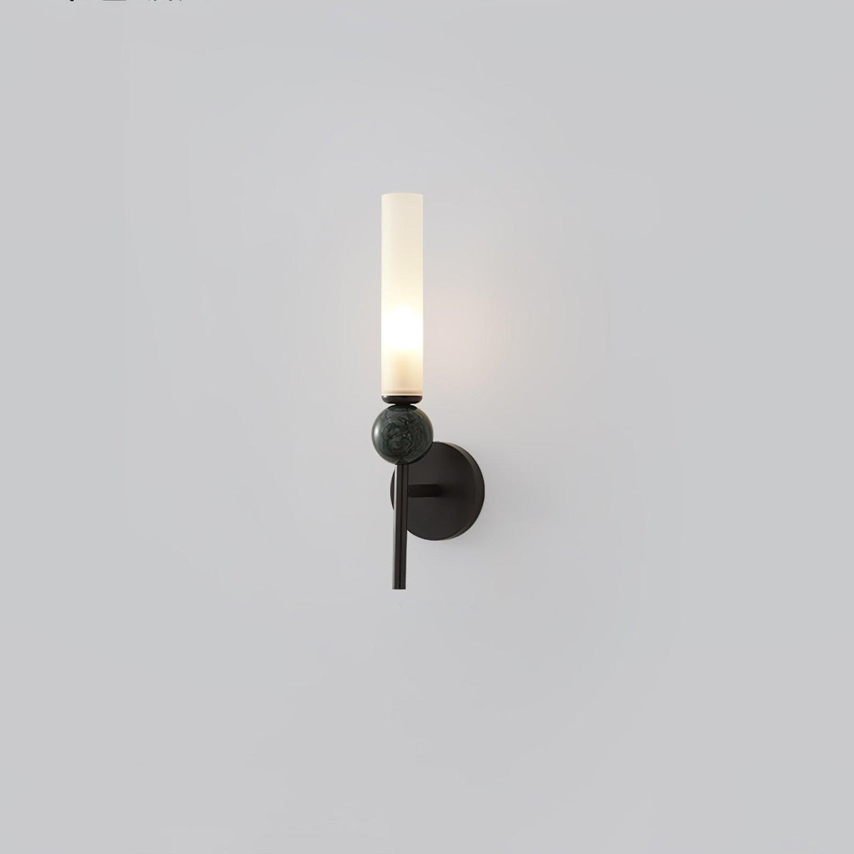 Dulane nowoczesna minimalistyczna kinkietowa lampa ścienna w pionie z marmuru