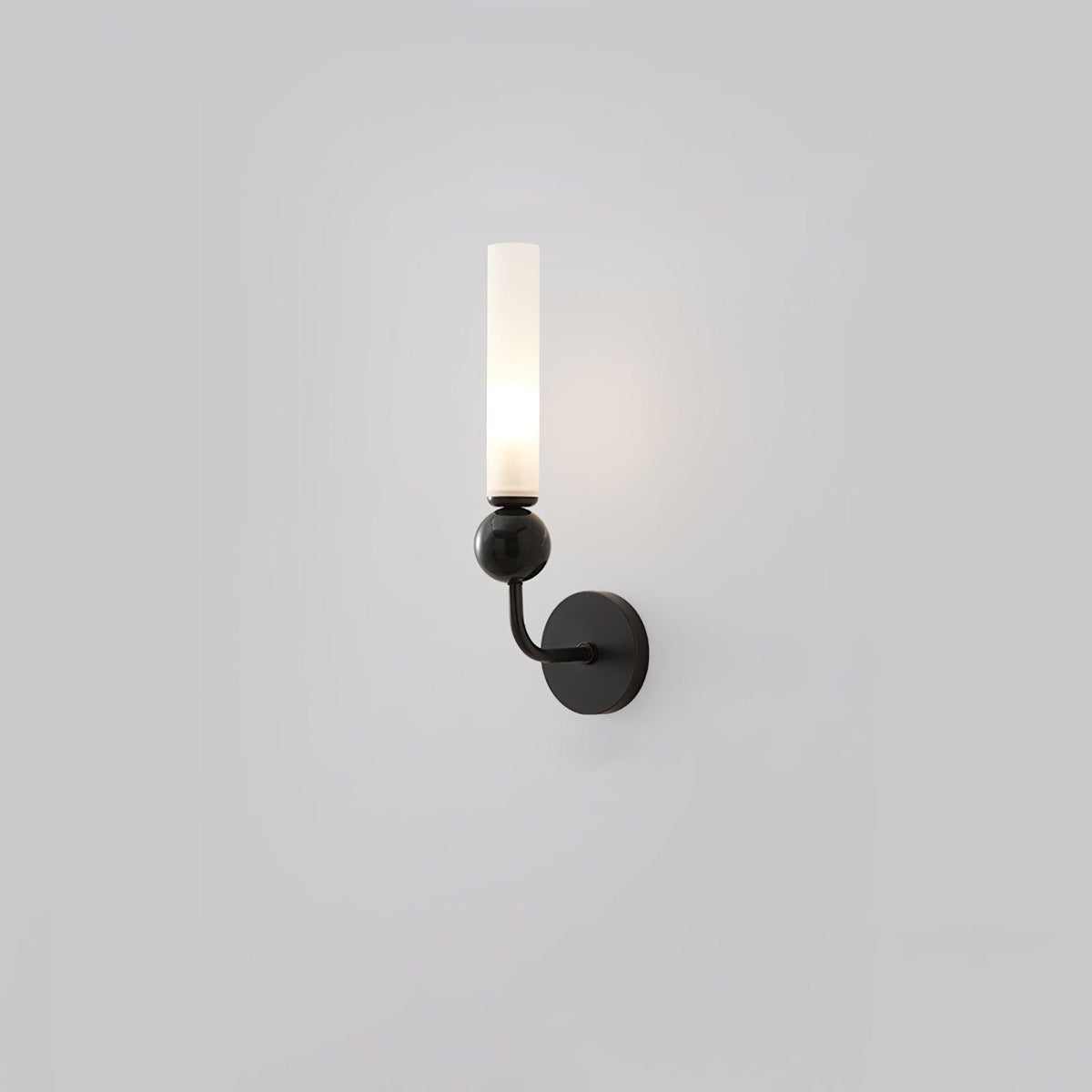 Dulane nowoczesna minimalistyczna kinkietowa lampa ścienna w pionie z marmuru