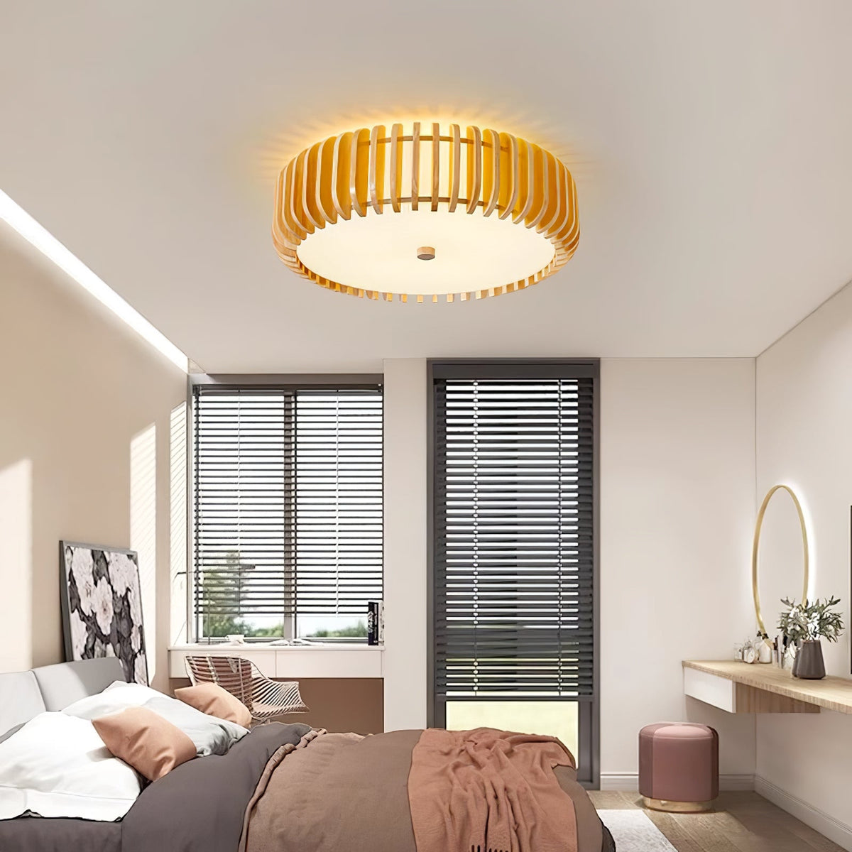 Vezorus Premium Elegance lampa sufitowa z drewna