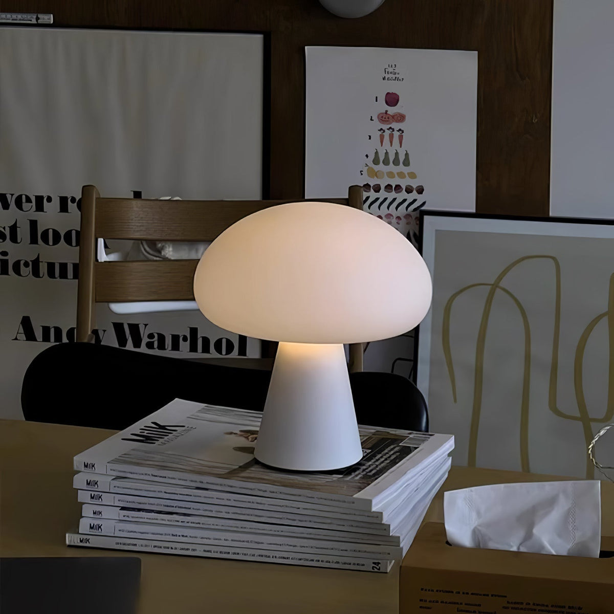 Ombra żyrandol ze szkła Ombra Whimsical lampa stołowa