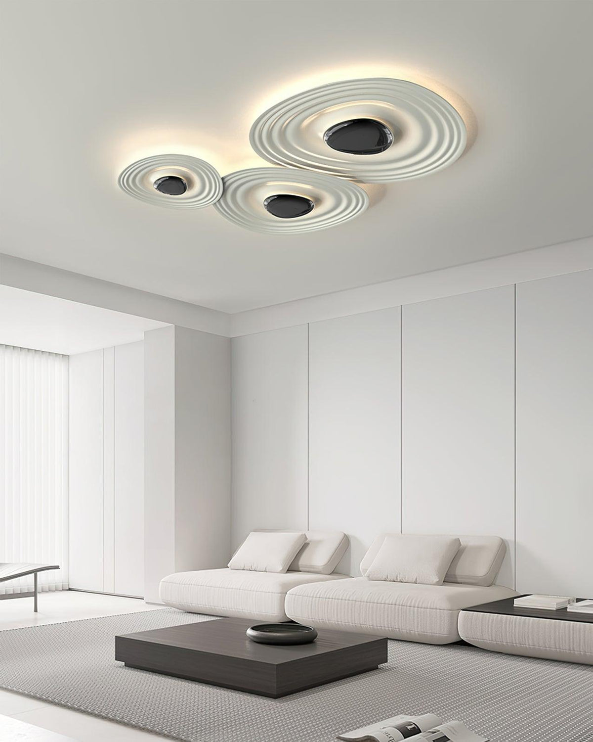 Idra lampa sufitowa Ripple Ring nowoczesna rzeźbiarska