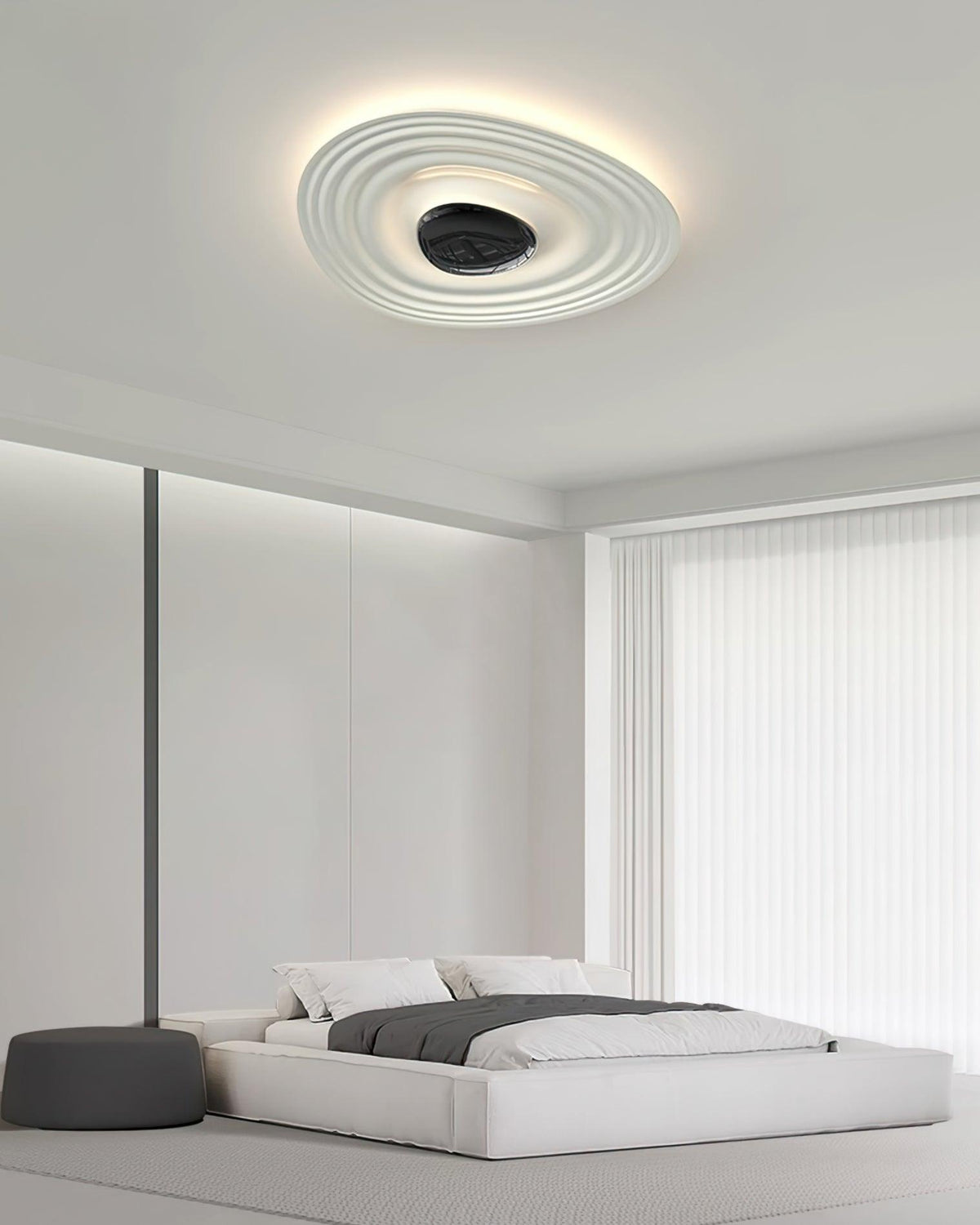 Idra lampa sufitowa Ripple Ring nowoczesna rzeźbiarska