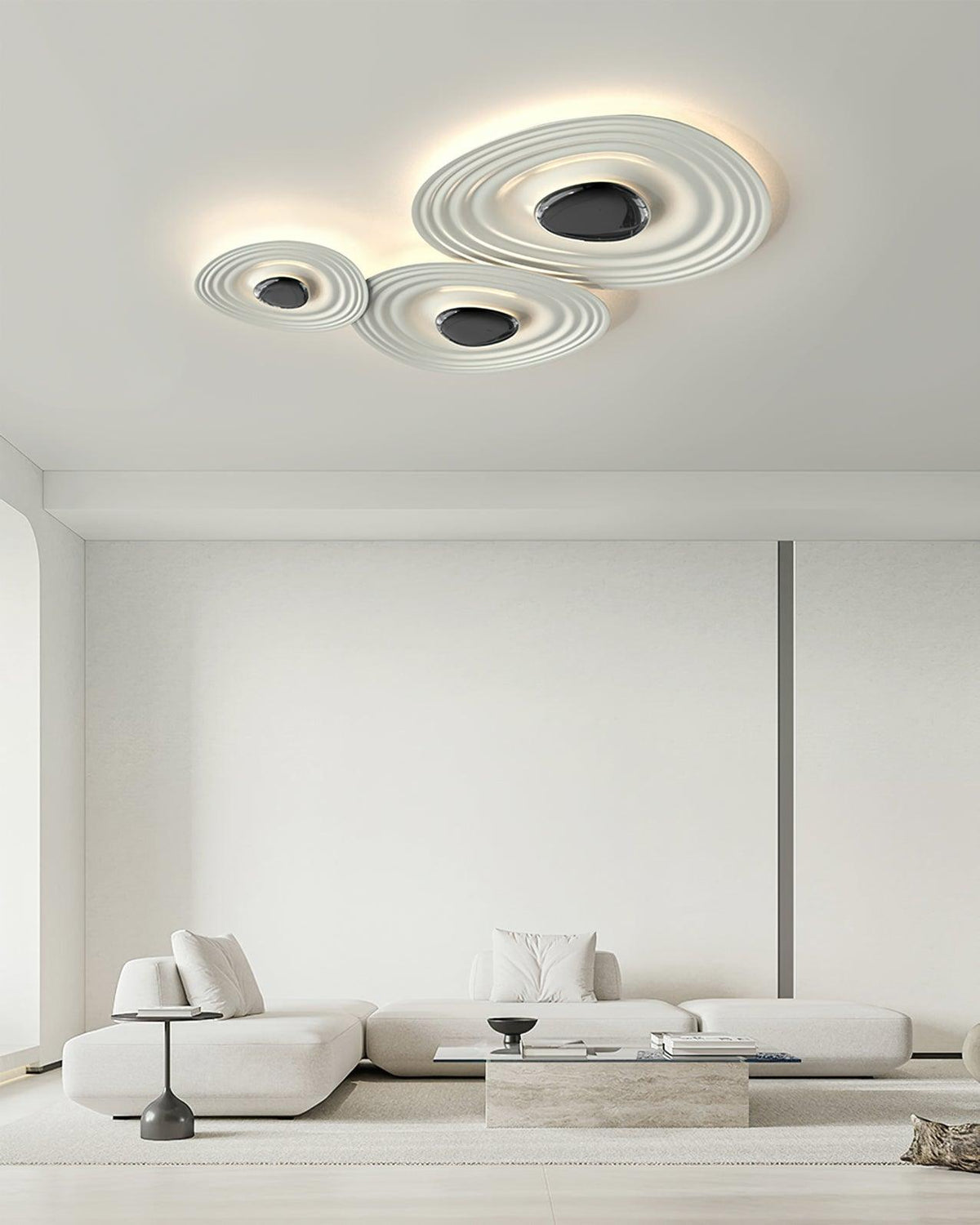 Idra lampa sufitowa Ripple Ring nowoczesna rzeźbiarska