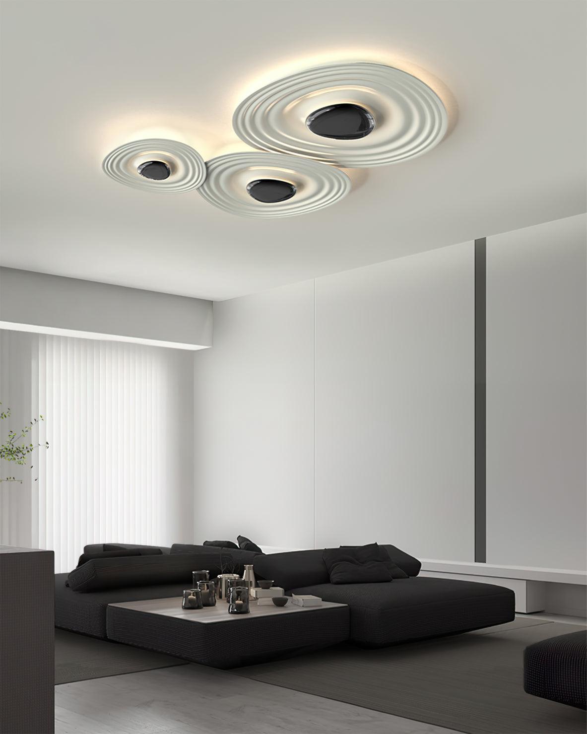 Idra lampa sufitowa Ripple Ring nowoczesna rzeźbiarska