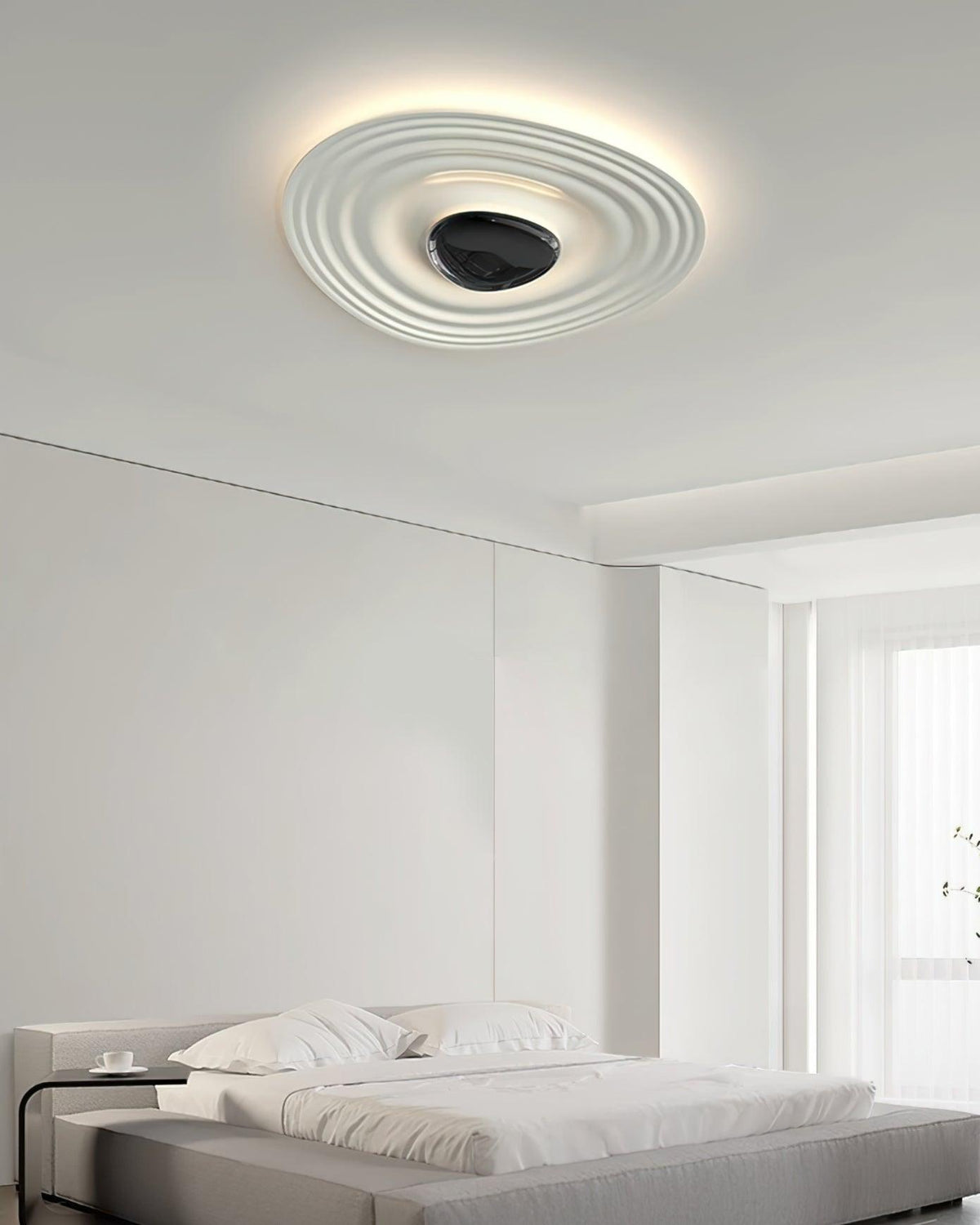 Idra lampa sufitowa Ripple Ring nowoczesna rzeźbiarska