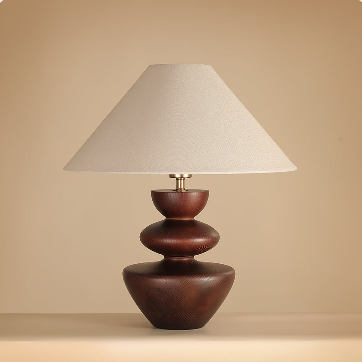 Joanne drewniana lampa stołowa vintage