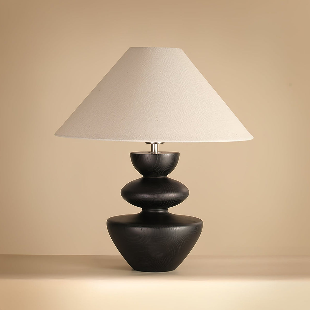 Joanne drewniana lampa stołowa vintage