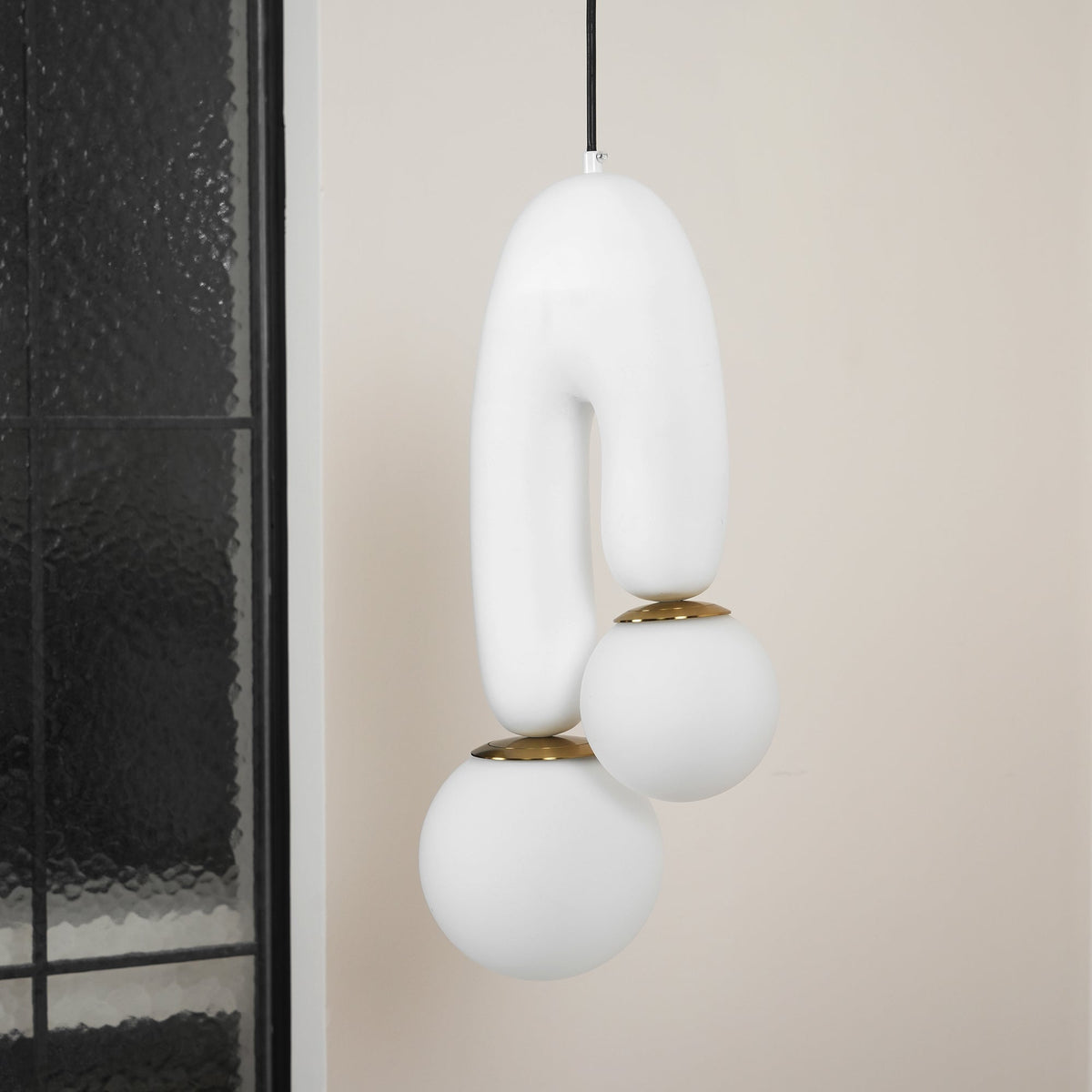 Zenithra lampa wisząca ze szkła w stylu skandynawskim