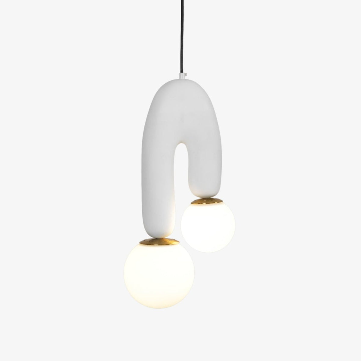 Zenithra lampa wisząca ze szkła w stylu skandynawskim