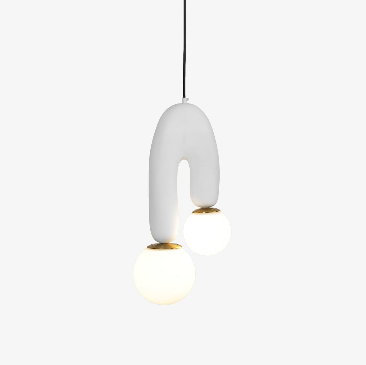 Zenithra lampa wisząca ze szkła w stylu skandynawskim