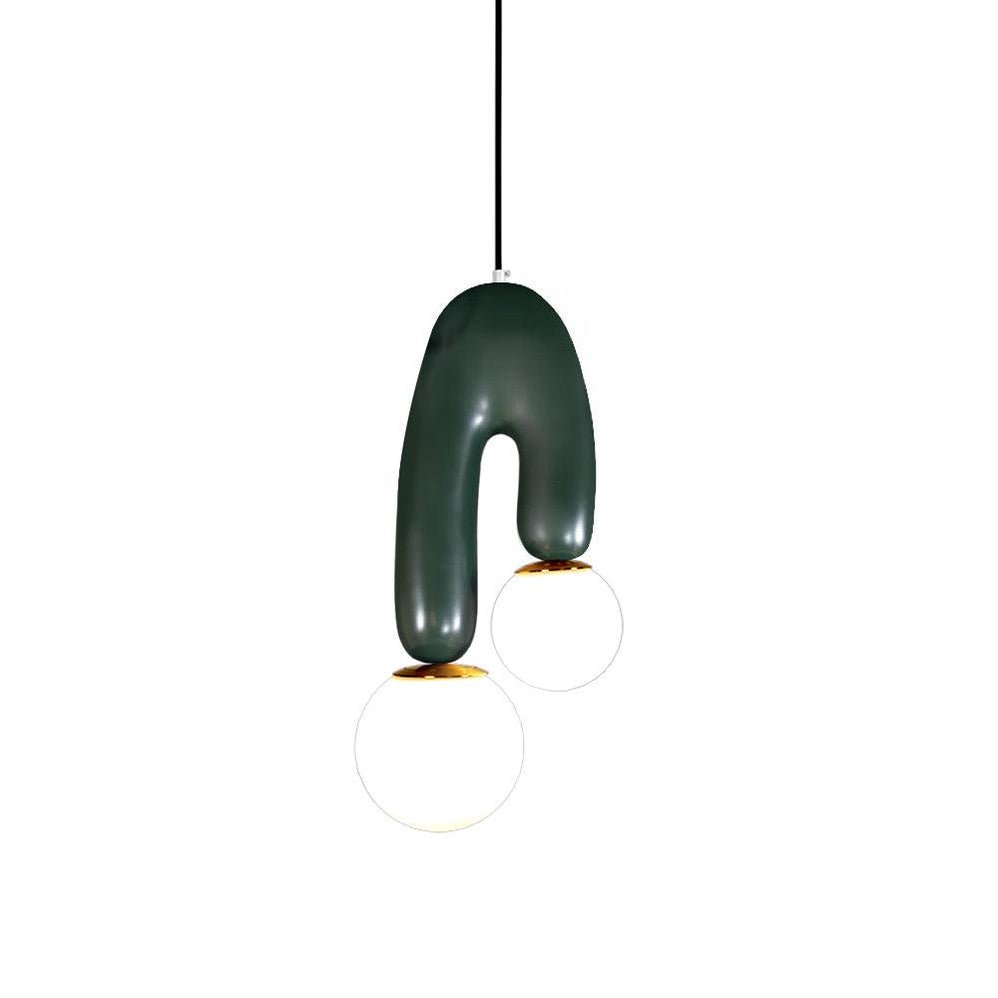 Zenithra lampa wisząca ze szkła w stylu skandynawskim