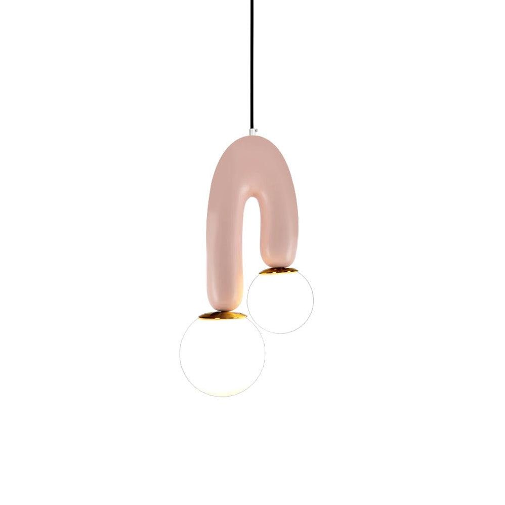 Zenithra lampa wisząca ze szkła w stylu skandynawskim