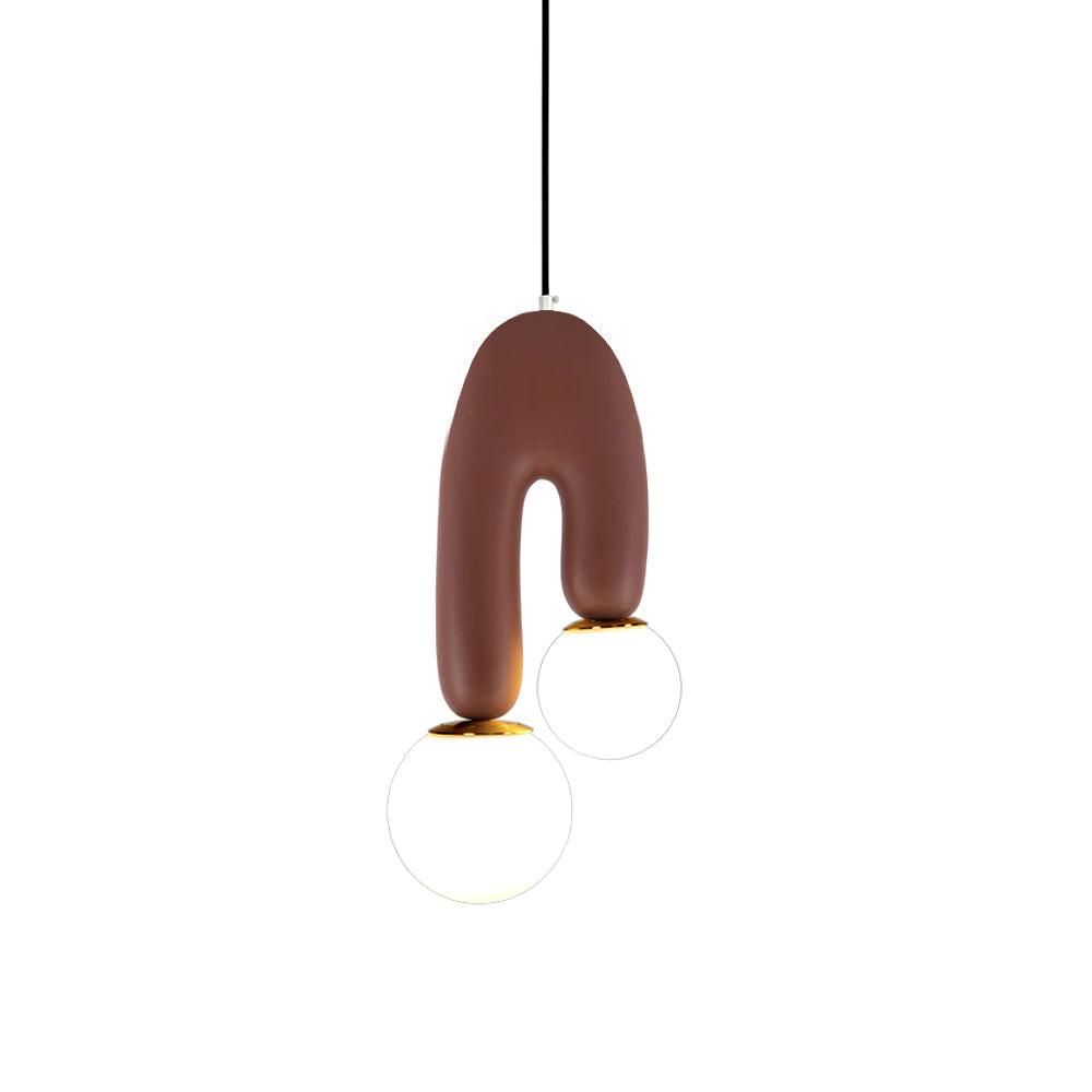 Zenithra lampa wisząca ze szkła w stylu skandynawskim