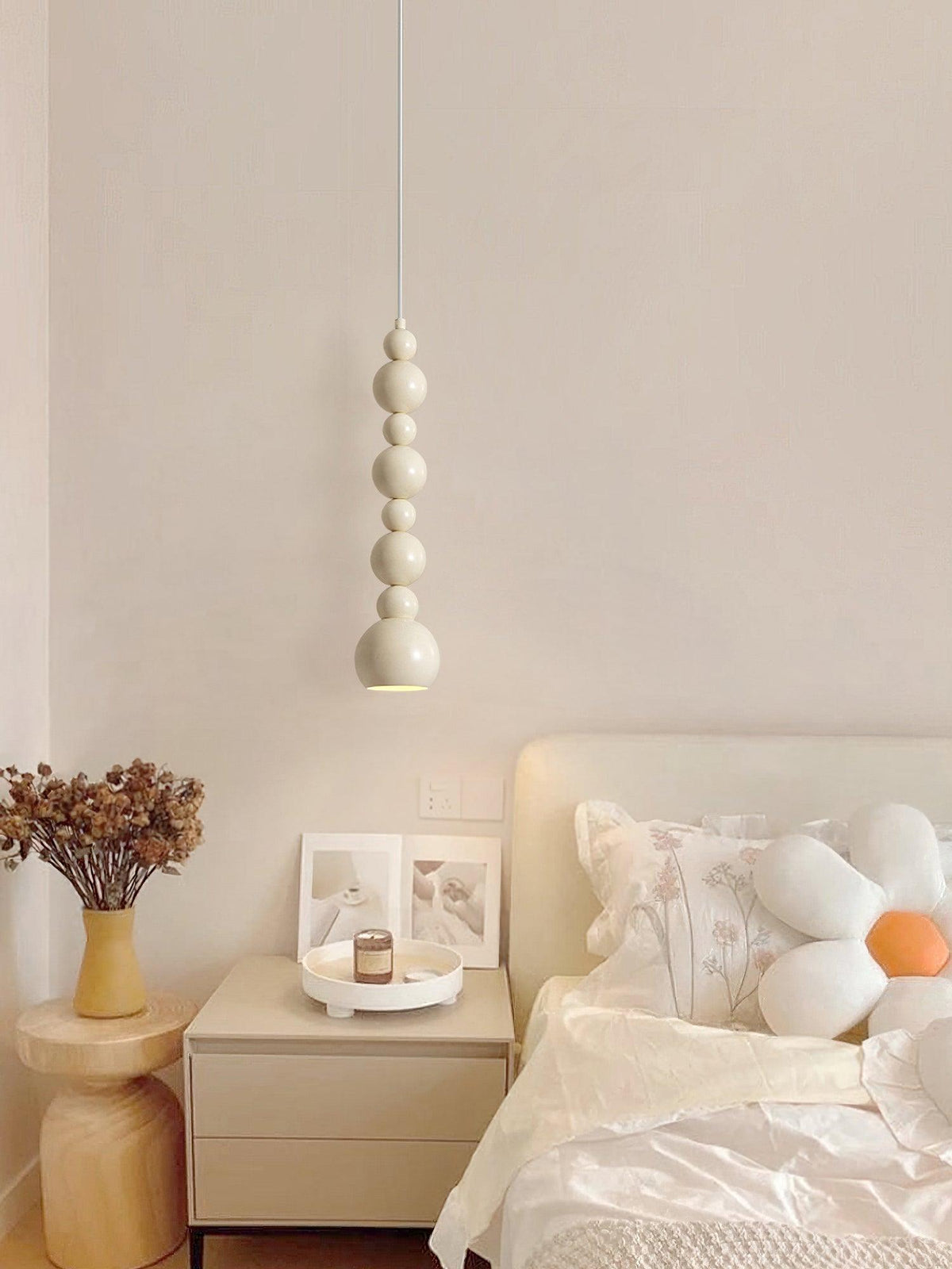 Slenao lampy wiszące beżowe w stylu artystycznym