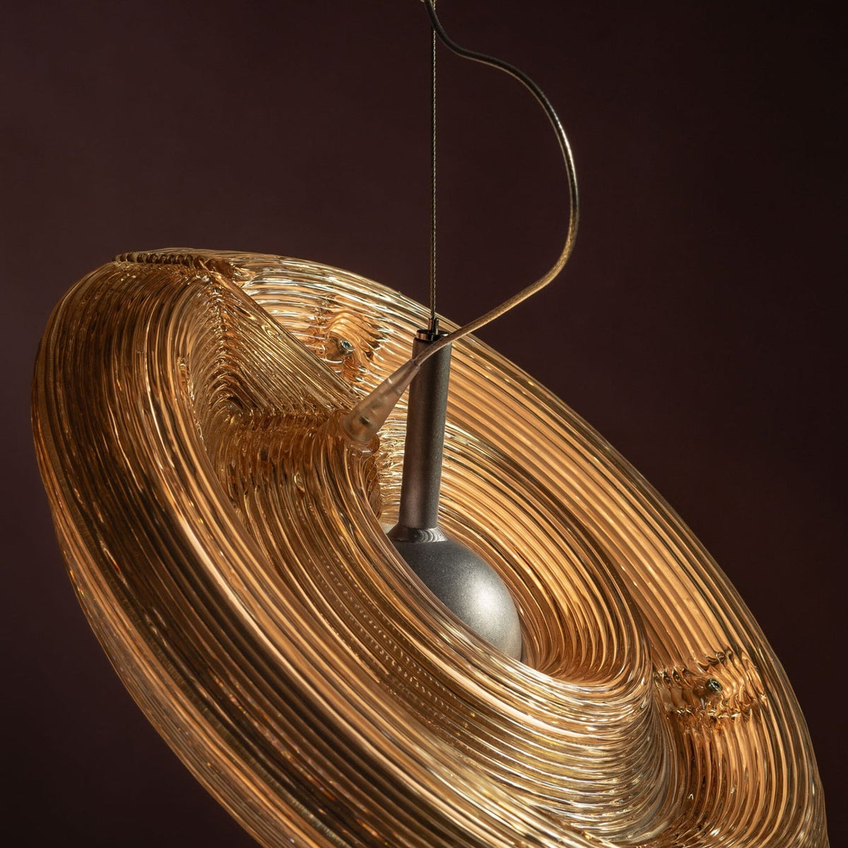 Ocrf lampa wisząca Ripple ze szkła