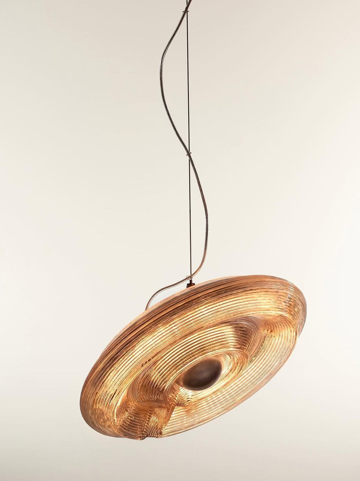 Ocrf lampa wisząca Ripple ze szkła