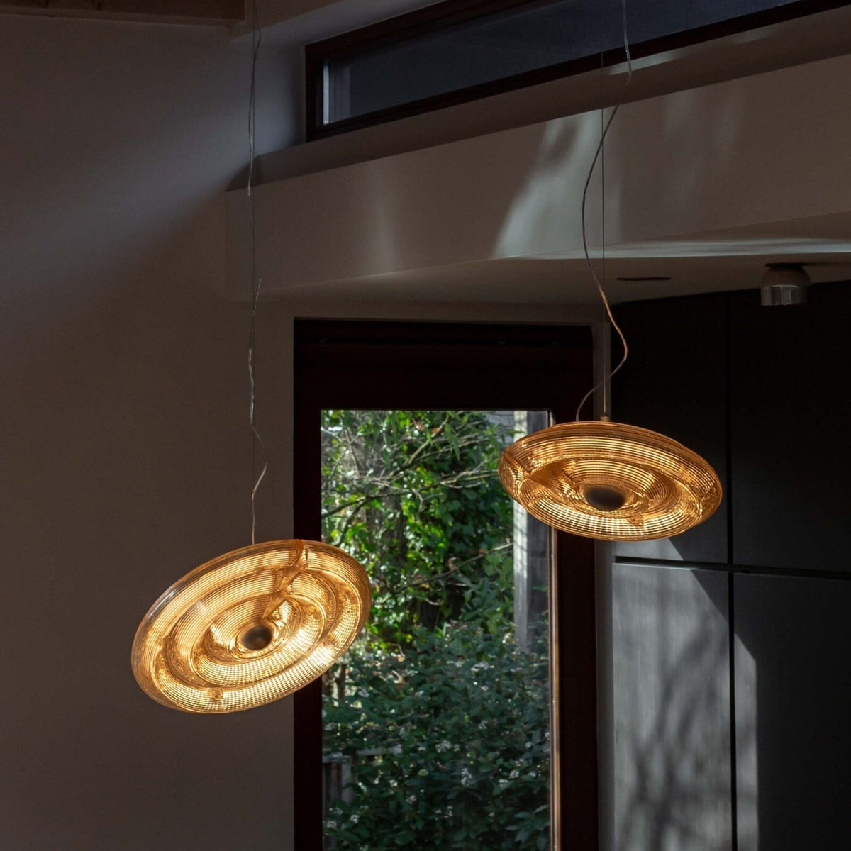 Ocrf lampa wisząca Ripple ze szkła