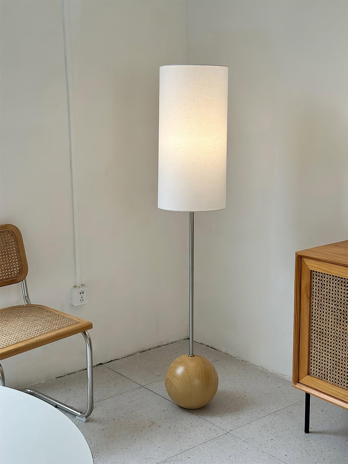 Cephaor nowoczesna lampa stojąca ze szkła