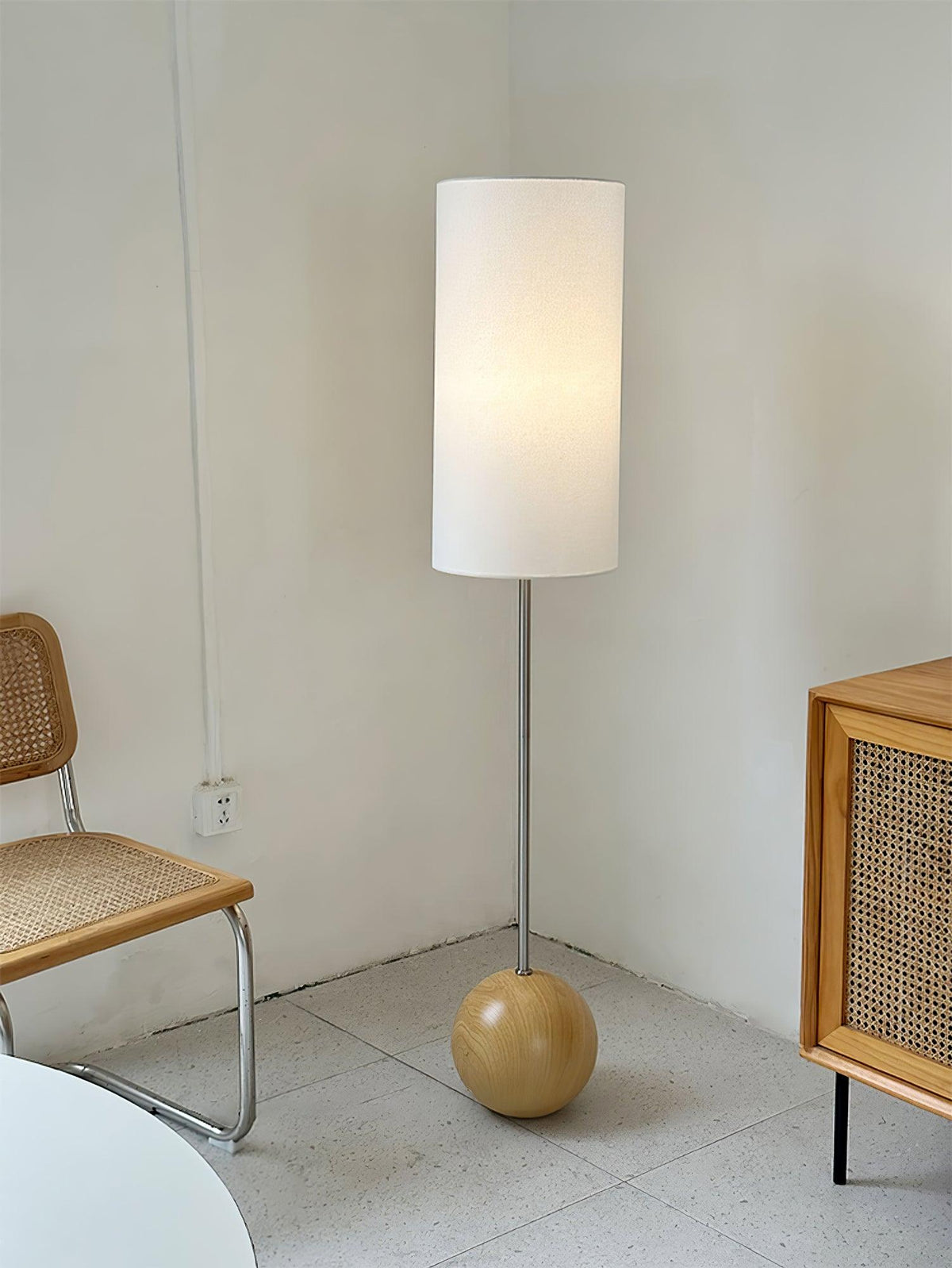 Cephaor nowoczesna lampa stojąca ze szkła