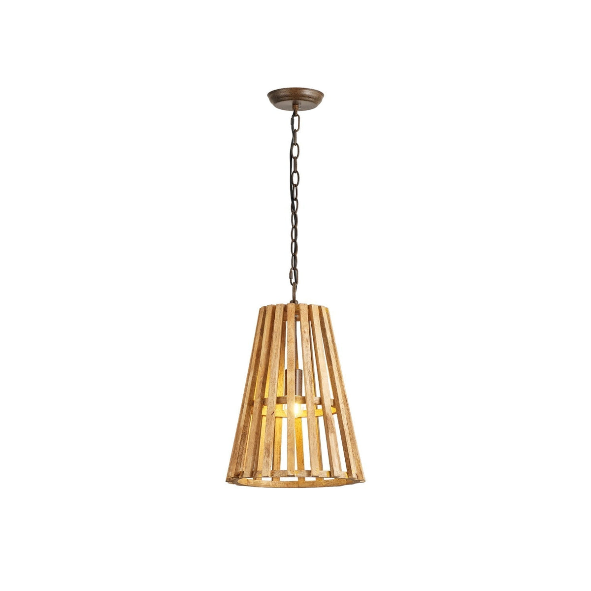 Avsolel lampa wisząca z drewna
