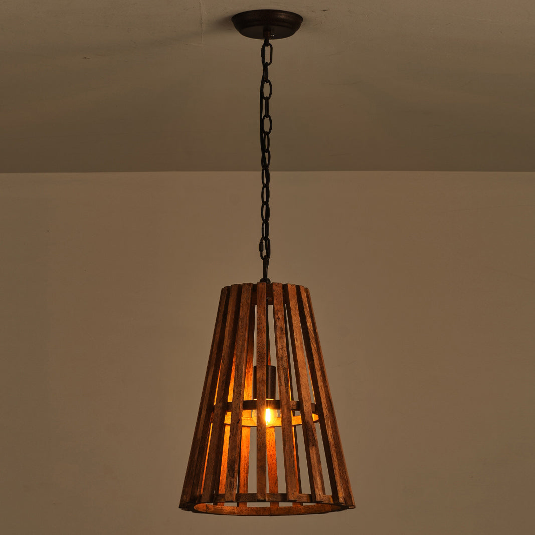 Avsolel lampa wisząca z drewna
