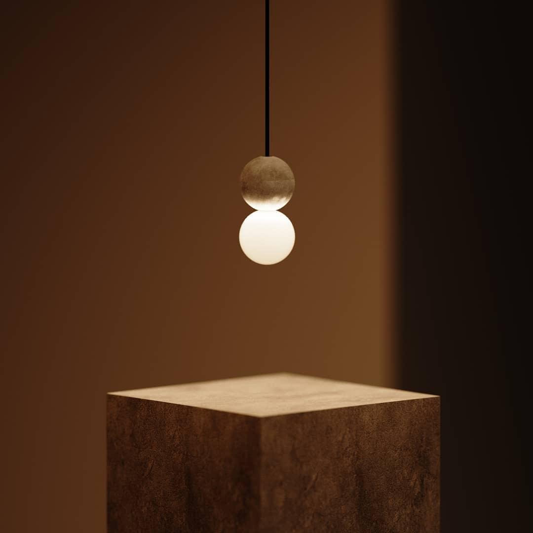 Lumorette nowoczesna lampa wisząca z cementu